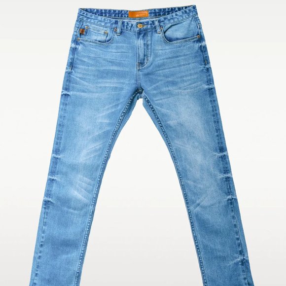 Selvedge Light Wash Slim fit Jeans, 31x30 (Days of September) - Picture 3 of 4